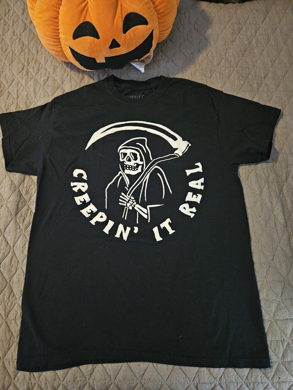 Creeping It Real Grim Reaper Shirt Spirit Halloween Size Medium